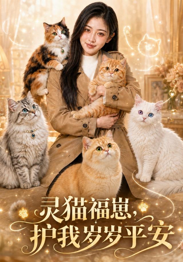 灵猫福崽，护我岁岁平安海报