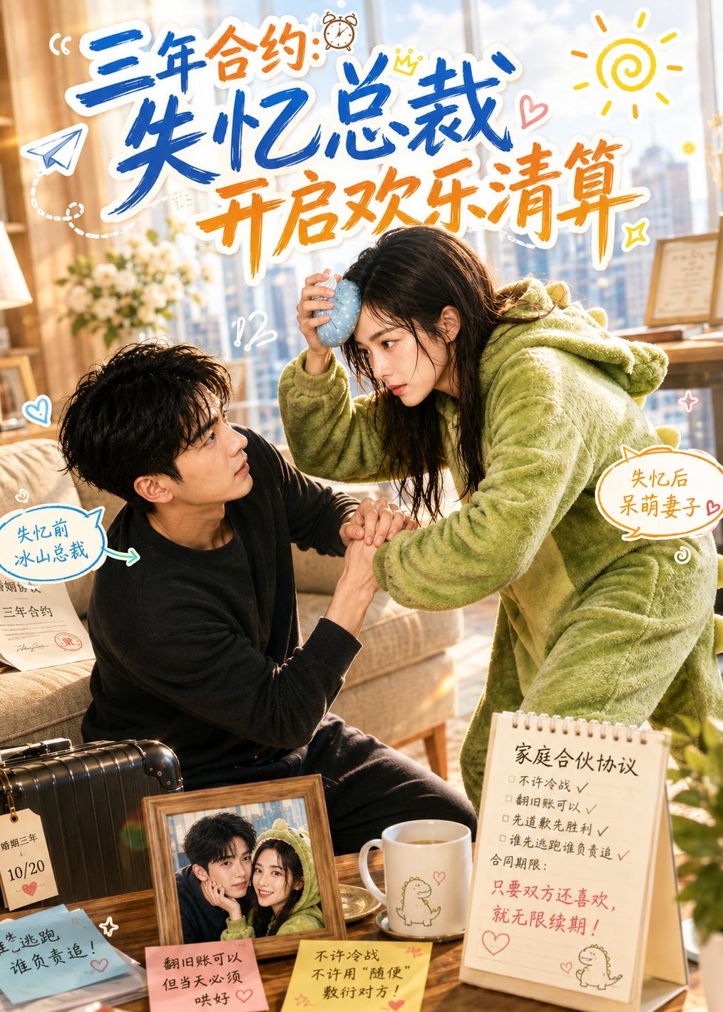 三年合约：失忆总裁开启欢乐清算海报